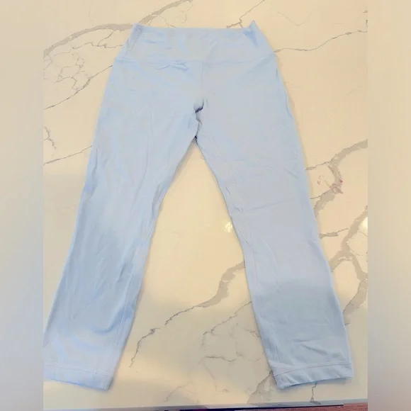 lululemon Align™ High-Rise Crop 23" Pastel Blue Size 10 - Picture 5 of 6